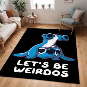 Disney Stitch Lass uns seltsam sein Teppich - TOK