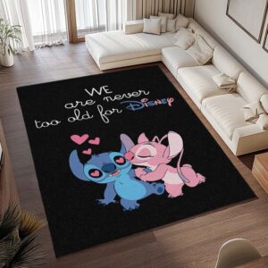 Alternative view of Disney Stitch und Angel 10 Teppich - TOK