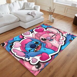 Alternative view of Disney Stitch und Angel 13 Teppich - TOK