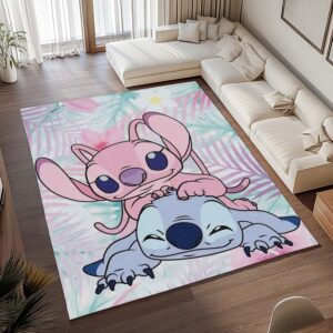 Alternative view of Disney Stitch und Angel 3 Teppich - TOK