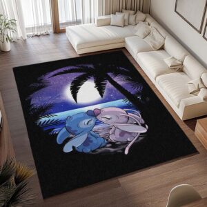 Alternative view of Disney Stitch und Angel 7 Teppich - TOK