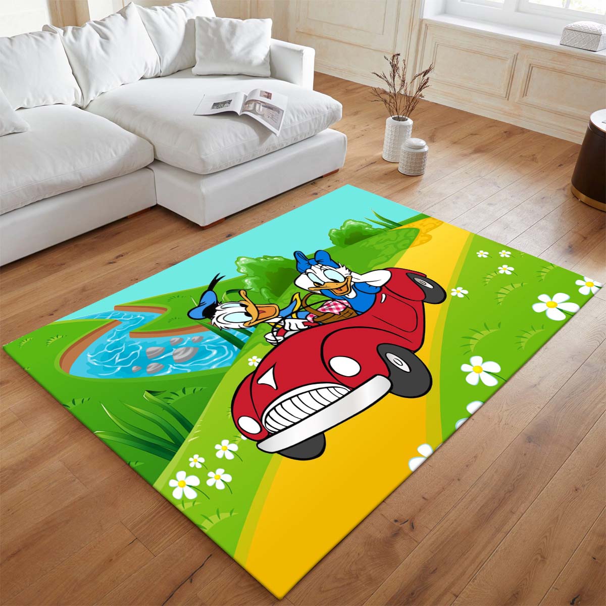 Donald Duck und Daisy Duck – Autofahrt & Picknick Teppich - TOK – Bild 2