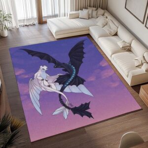 Alternative view of Drachen – Ohnezahn und Tagschatten 10 - Dragons Teppich - TOK