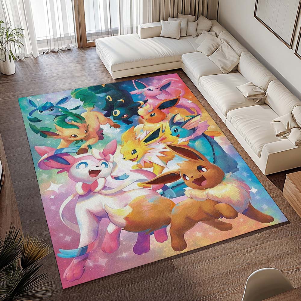 Evoli Entwicklung Pokémon - Eevee Evolution Pokemon 10 Teppich - TOK – Bild 2