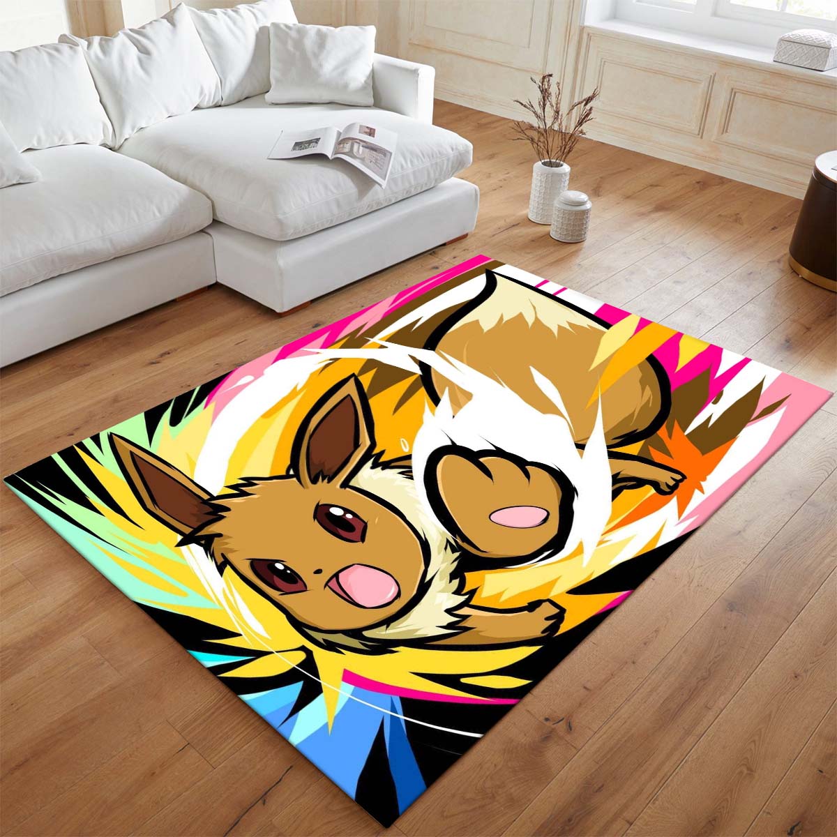 Evoli Entwicklung Pokémon - Eevee Evolution Pokemon 11 Teppich - TOK – Bild 2