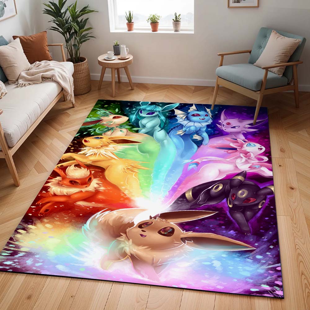 Evoli Entwicklung Pokémon - Eevee Evolution Pokemon 3 Teppich - TOK