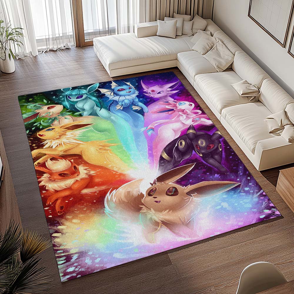 Evoli Entwicklung Pokémon - Eevee Evolution Pokemon 3 Teppich - TOK – Bild 2