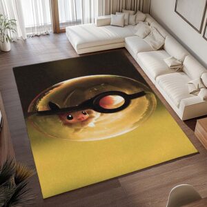 Alternative view of Evoli Pokeball Entwicklung Teppich - TOK