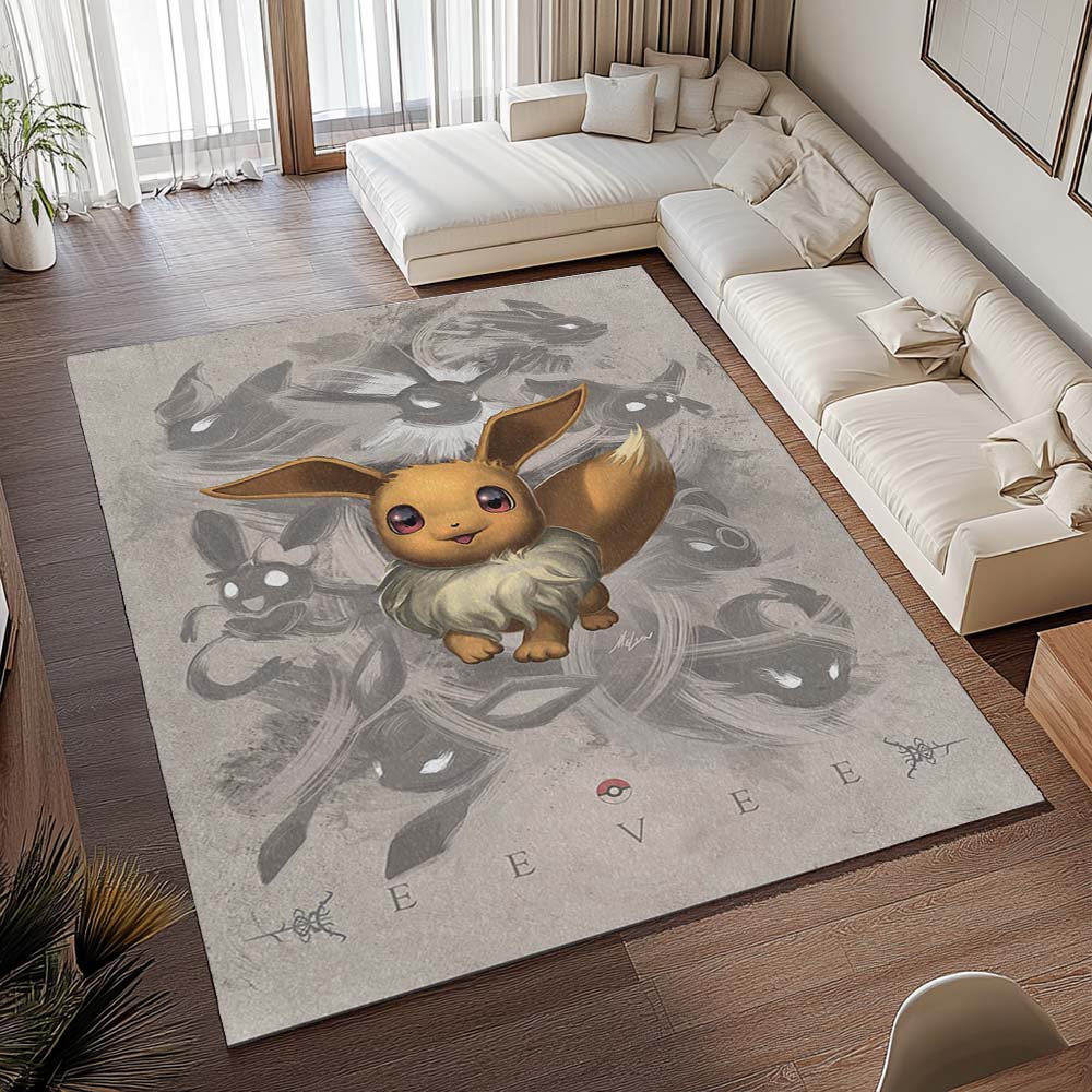 Evoli Pokémon - Eevee Pokemon 3 Teppich - TOK – Bild 2