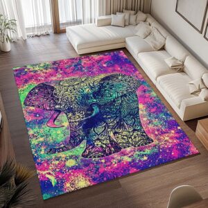 Alternative view of Elefant – Boho-Hippie-Stil Teppich - TOK