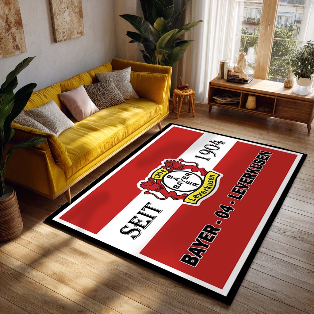 FC Bayer 04 Leverkusen - B04 Teppich 1 - Teppich für Fans – Bild 2