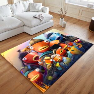 Alternative view of Fishsticks Fortnite Spiele Teppich - TOK