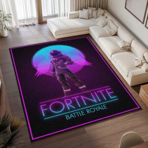 Alternative view of Fortnite Battle Royale Weltraum Galaxie Retro Teppich - TOK