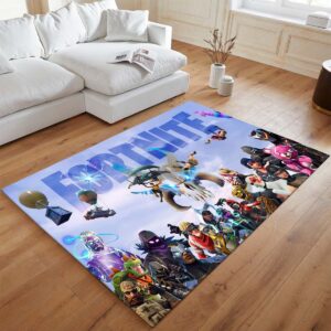 Alternative view of Fortnite Battle Royale Alle Charaktere und Logo Teppich - TOK