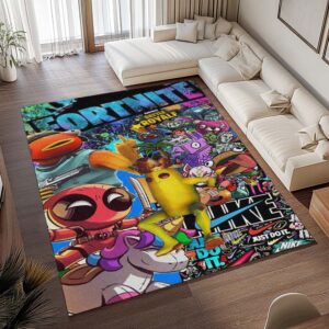 Alternative view of Fortnite Skin Fishstick Peely Deadpool Teppich - TOK