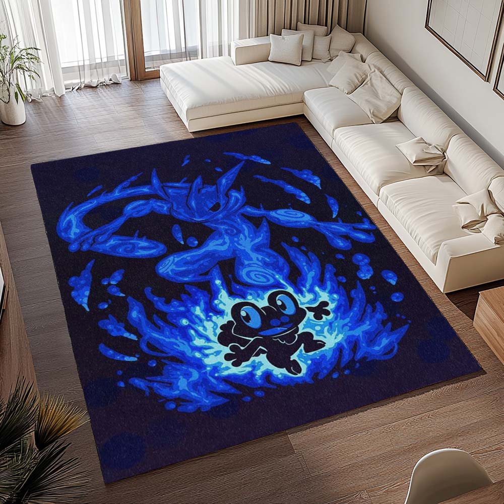 Froxy Quajutsu Wasser Pokémon - Froakie Greninja Water Pokemon Teppich - TOK – Bild 2