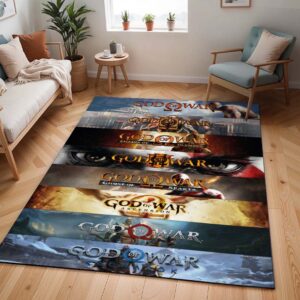God of War Logo Kunst Teppich - TOK