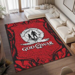 Alternative view of God of War Ragnarök Kratos Geist von Sparta und Loki 3 Teppich - TOK