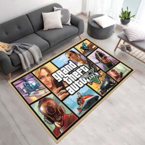 Grand Theft Auto GTA 5 Charaktere 2 Teppich - TOK