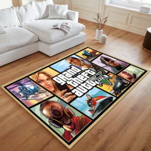 Alternative view of Grand Theft Auto GTA 5 Charaktere 2 Teppich - TOK