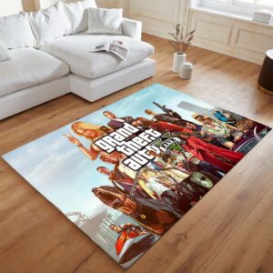 Alternative view of Grand Theft Auto GTA 5 Charaktere Teppich - TOK
