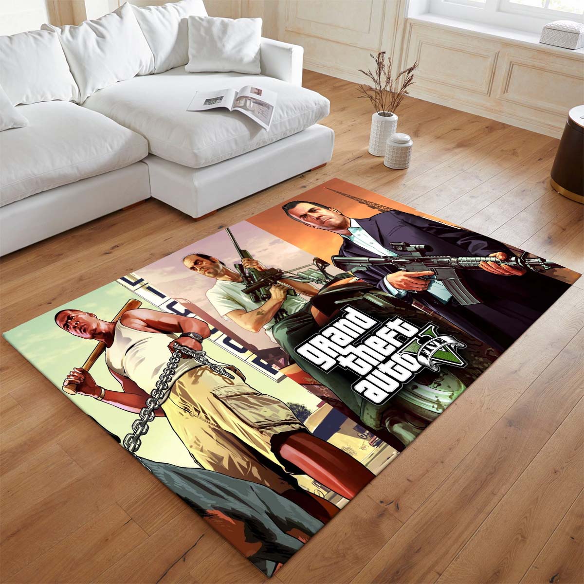 Grand Theft Auto GTA 5 Charaktere Deine Mission Teppich - TOK – Bild 2