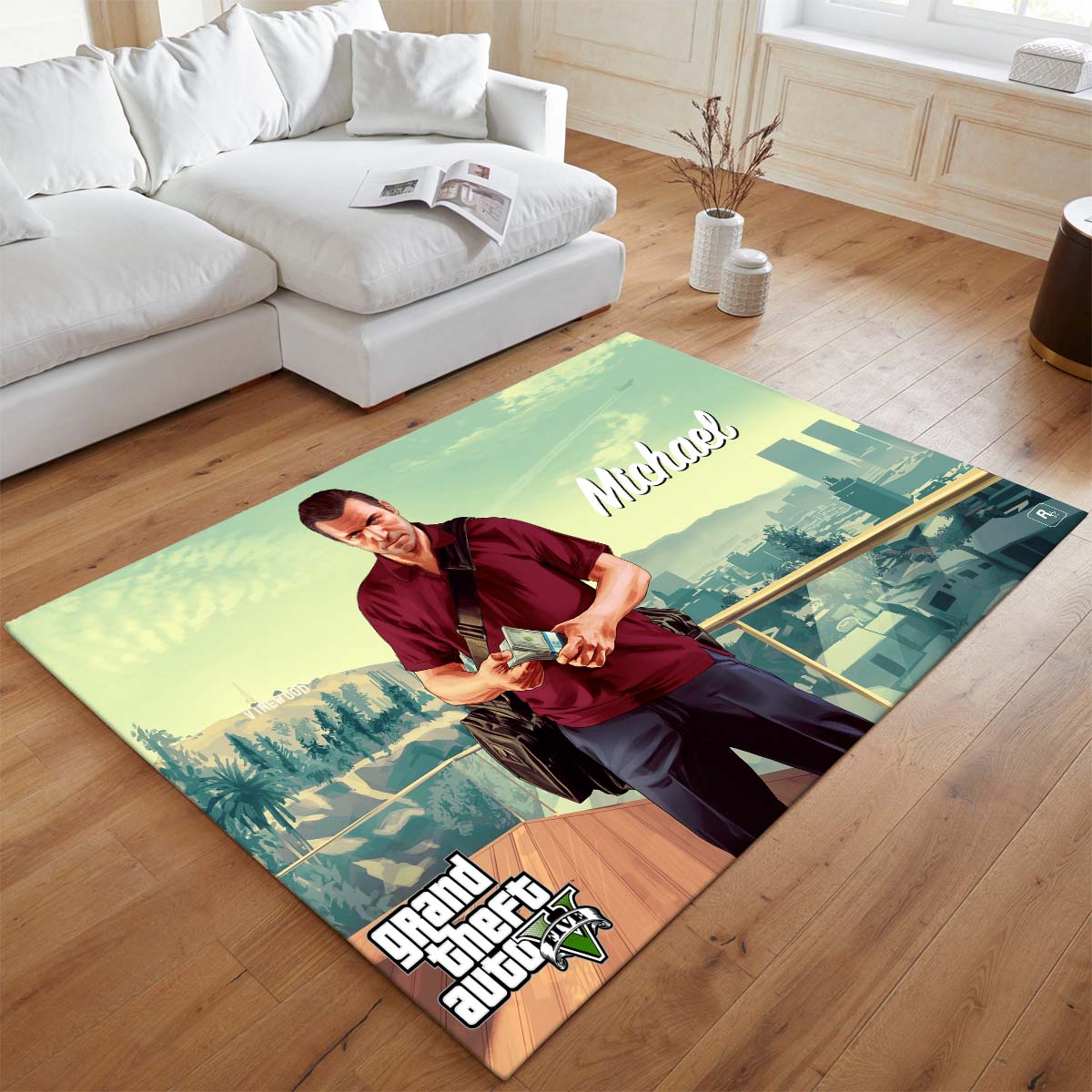 Grand Theft Auto GTA 5 Michael De Santa 3 Teppich - TOK – Bild 2