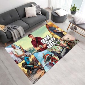 Grand Theft Auto V GTA 5 Alle Charaktere Teppich - TOK