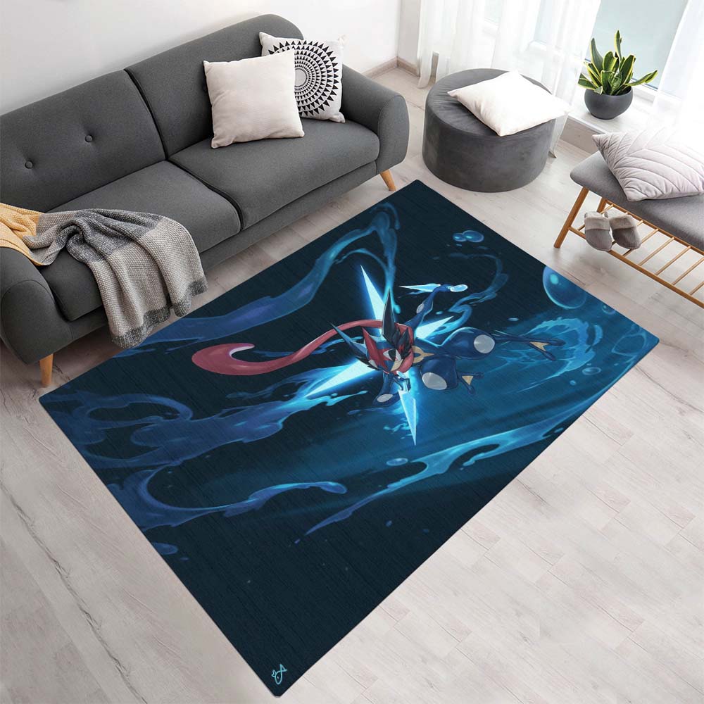 Quajutsu Der Heimliche Wasser Pokémon - Greninja The Stealthy Water Pokémon Teppich - TOK