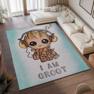 Alternative view of Groot – Ich bin Groot Teppich - TOK