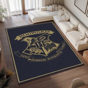 Alternative view of Harry Potter Schule von Hogwarts Logo 02 Teppich - TOK
