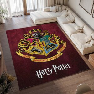 Alternative view of Harry Potter Schule von Hogwarts Logo Teppich - TOK