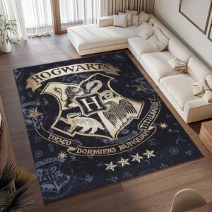 Alternative view of Harry Potter Schule von Hogwarts Logo Kunst Teppich - TOK