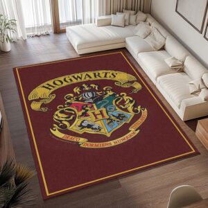 Alternative view of Harry Potter Schule von Hogwarts Logo Spezial Stil Teppich - TOK