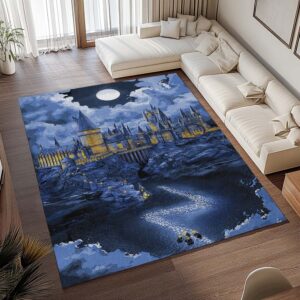 Alternative view of Harry Potter Schule von Hogwarts Nacht Teppich - TOK