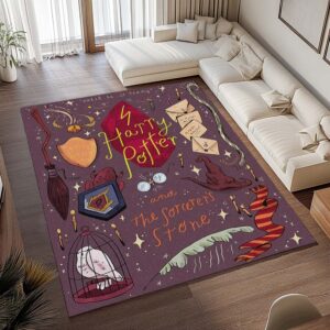 Alternative view of Harry Potter Symbole Eule Sprechender Hut Brief Teppich - TOK
