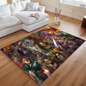 Alternative view of Horde World of Warcraft Alle Charaktere Teppich - TOK