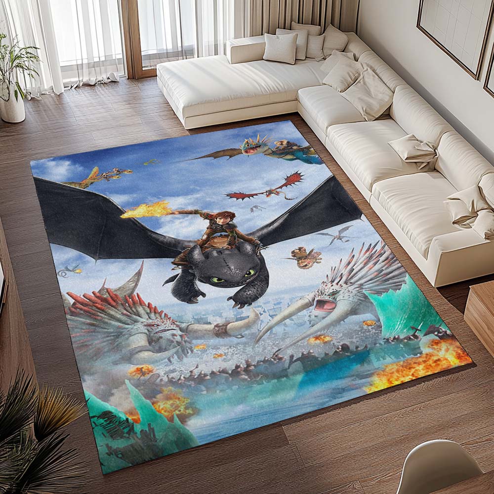 Drachenzähmen leicht gemacht – Alle Charaktere - Dragons Teppich - TOK – Bild 2