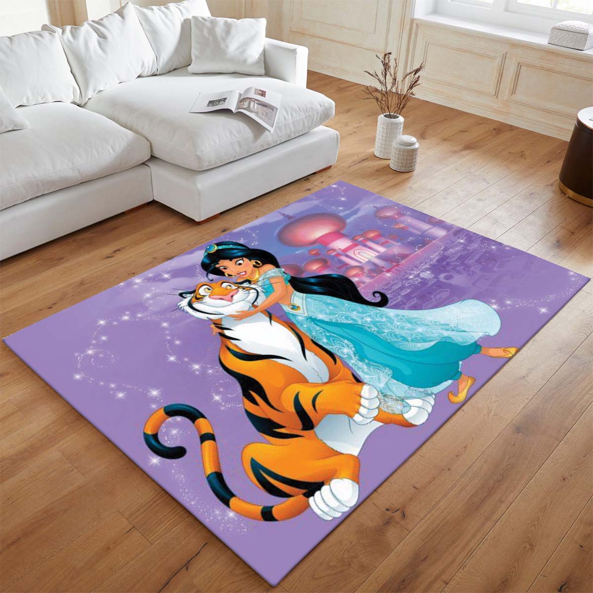 Prinzessin Jasmin und Tiger Rajah – Aladdin 04 Teppich - TOK – Bild 2