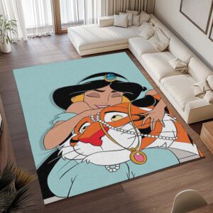 Alternative view of Prinzessin Jasmin und Tiger Rajah – Aladdin Teppich - TOK