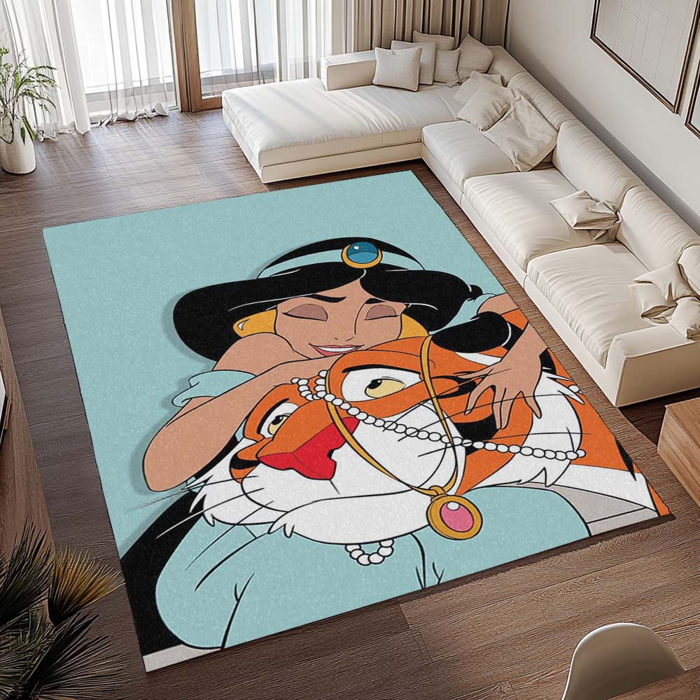 Prinzessin Jasmin und Tiger Rajah – Aladdin Teppich - TOK – Bild 2