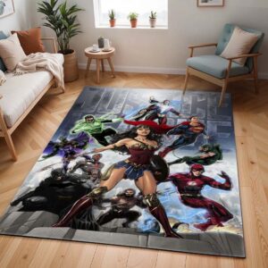 Justice League Alle Charaktere 12 Teppich - TOK