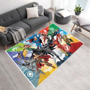Justice League Alle Charaktere 13 Teppich - TOK