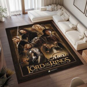 Alternative view of Der Herr der Ringe Charaktere 3 Teppich - TOK