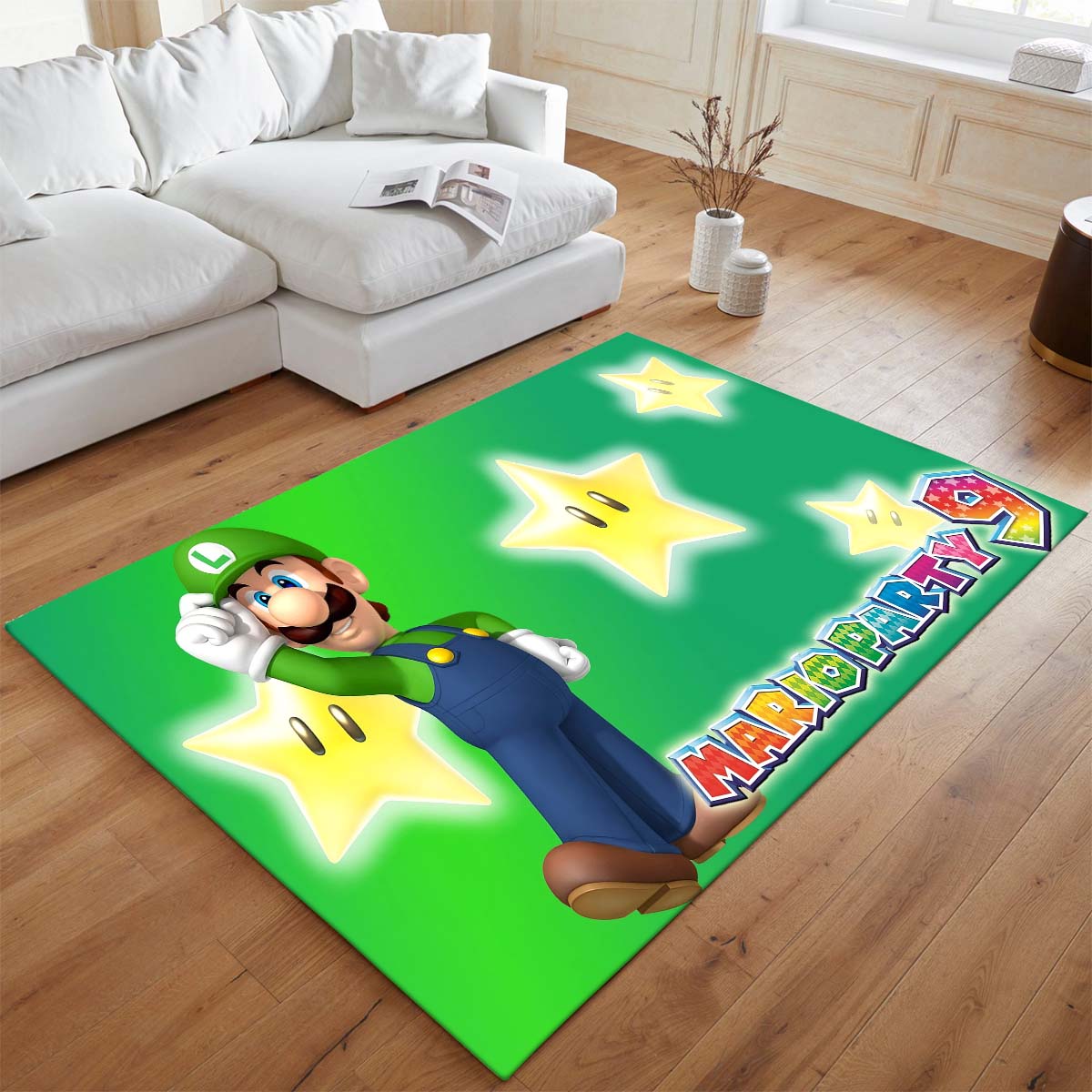 Luigi – Mario Party – Super Mario Teppich - TOK – Bild 2