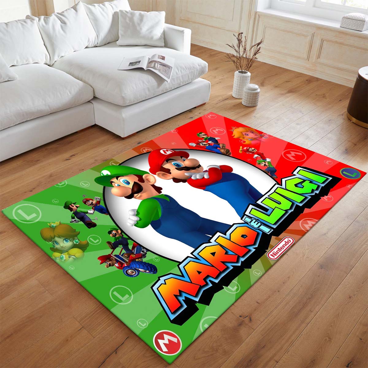 Mario und Luigi – Super Mario 1 Teppich - TOK – Bild 2