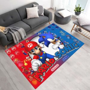 Mario und Sonic 2 Teppich - TOK