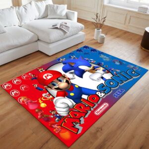 Alternative view of Mario und Sonic 2 Teppich - TOK
