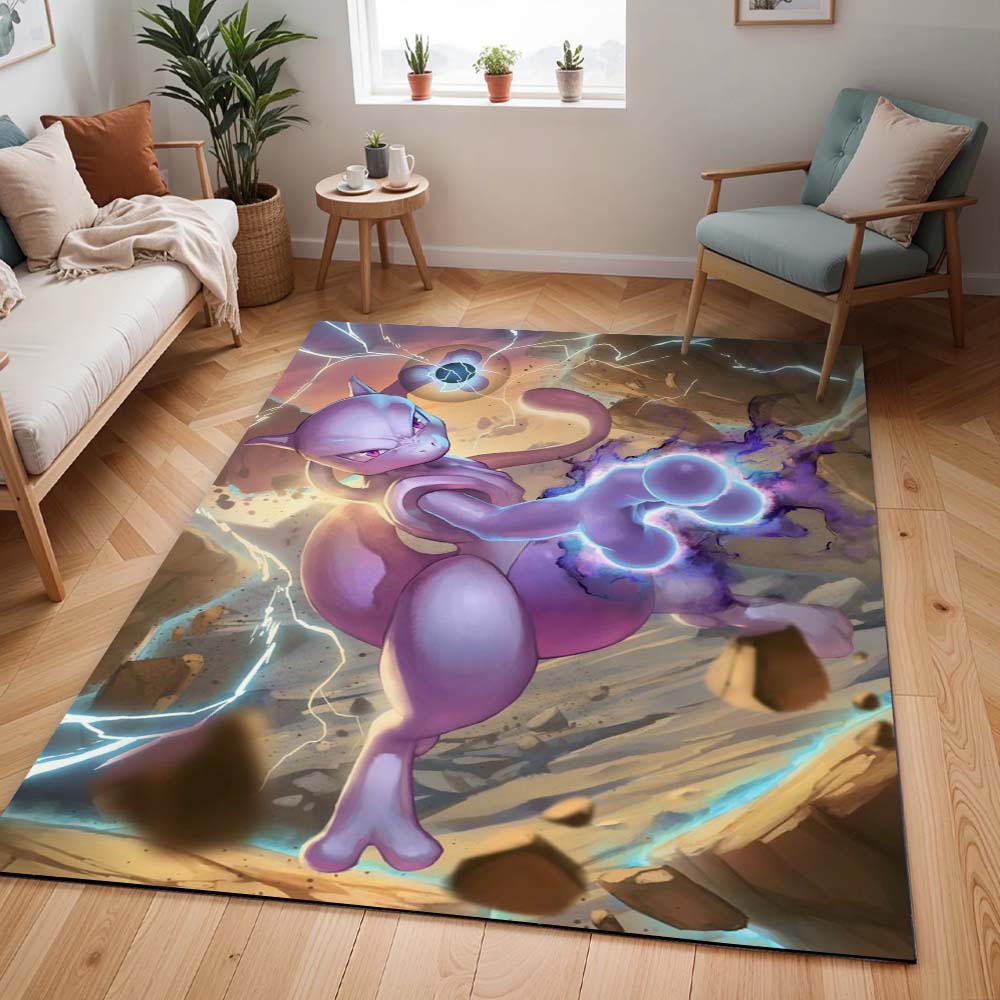 Mewtu Pokémon - Mewtwo Pokemon 5 Teppich - TOK