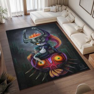 Alternative view of Midna Majoras Maske Die Legende von Zelda Teppich - TOK